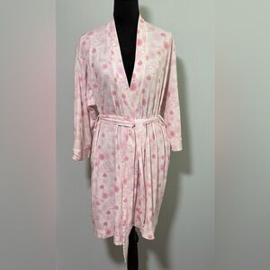COTN Women’s Classic Short Kimono Robe - Large